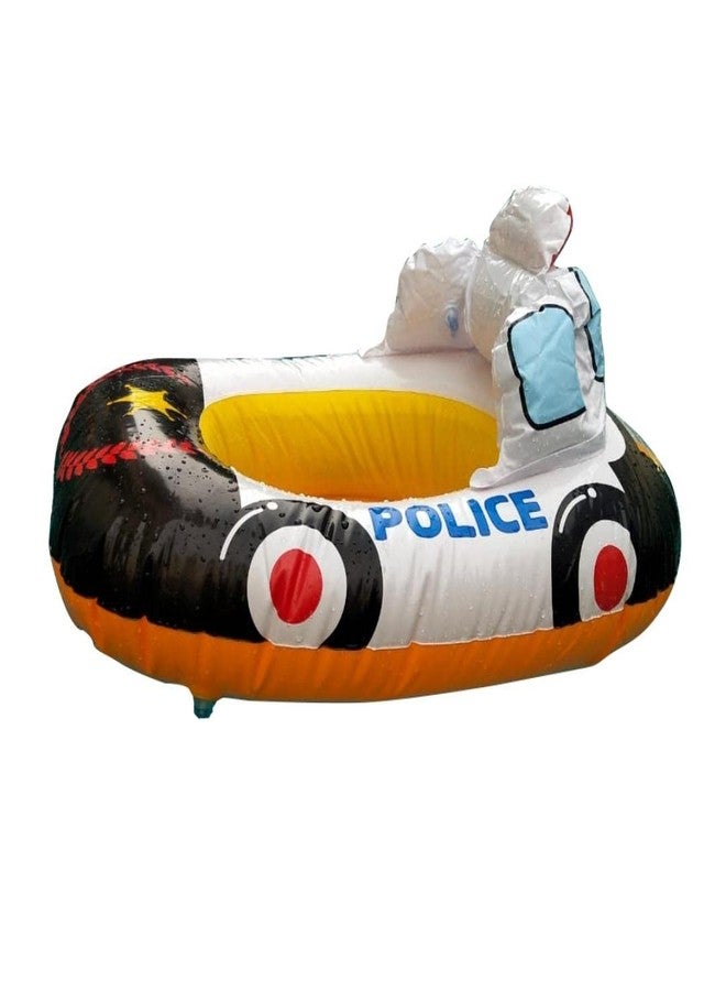 STACKRAID Inflatable Kiddie Swim Pool Water Float Ring Cruiser Red Fire Engine Shape Tube Boat for Kids - 29" x 23"(Red) - Image 3